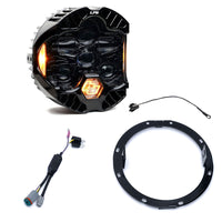 Baja Designs Harley D 96-13 Street Glide/Road King DOT LP6 LED Single Headlight Kit DRL - Amber