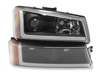 Raxiom 03-06 Chevrolet Silverado 1500 LED LightBar OE Proj Headlights/Bumper Lights- Black - Clear