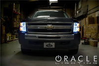 Oracle 07-13 Chevrolet Silverado LED Round Style Headlight Halo Kit - Green