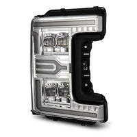 AlphaRex 17-19 Ford F-250/350/450/550 Super Duty NOVA-Series LED Proj Headlights Chrome w/SS & SBDRL