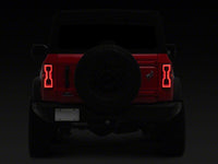 Raxiom 21-26 Ford Bronco Axial Series LED Tail Lights- Black Housing- Clear Lens
