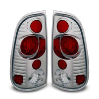 Raxiom 97-03 Ford F-150 Styleside Axial Series Version 2 Tail Lights- Chrome - Red/Clear Lens