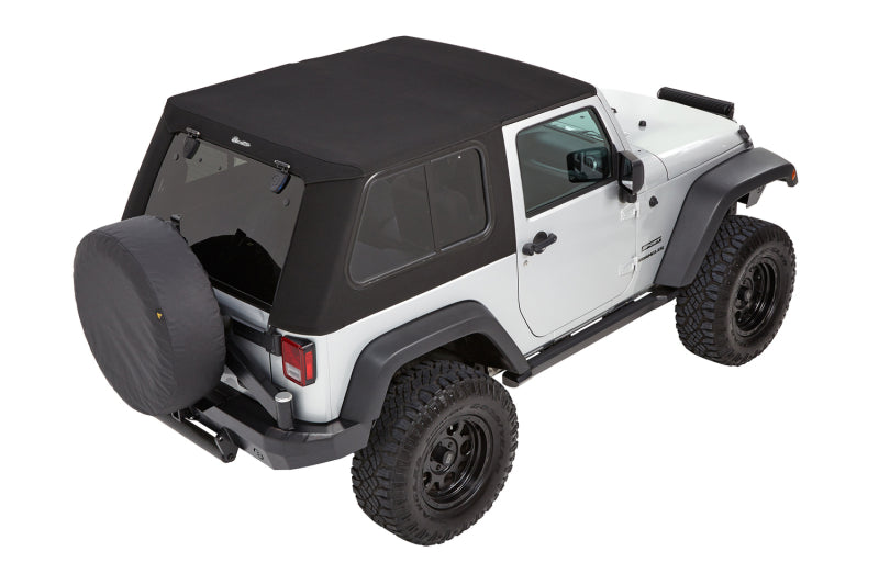 Bestop 07-18 Jeep Wrangler JK 2-Door Trektop Pro (Premium Black Twill)