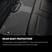 Husky Liners 2024 Ford Ranger CC/SuperCrew Weatherbeater Front & 2nd Seat Floor Liners - Black
