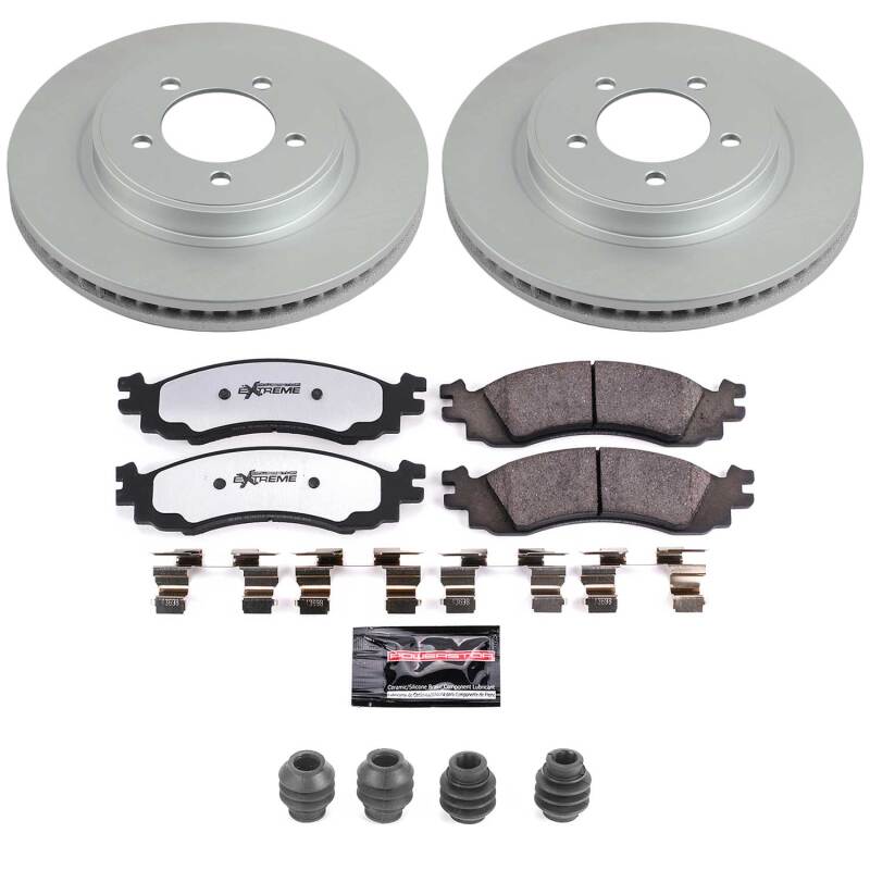 Power Stop 06-10 Ford Explorer Front Z36 Coated Truck & Tow Brake Kit