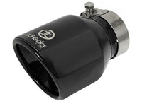 aFe Takeda Universal Exhaust Tip 2-1/2 IN Inlet x 4 IN Outlet x 6 IN L- Black