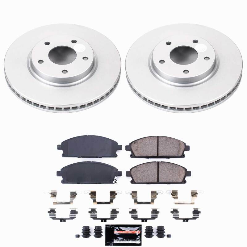 Power Stop 04-09 Nissan Quest Front Z23 Coated Brake Kit
