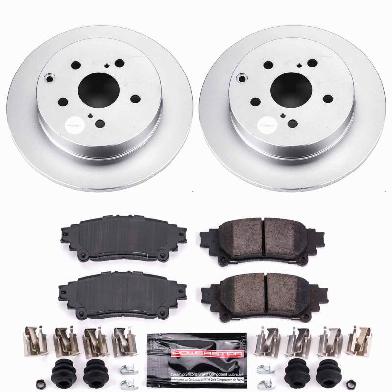 Power Stop 16-19 Toyota Mirai Rear Z23 Coated Brake Kit