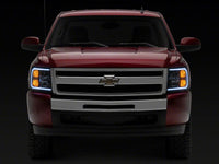 Raxiom 07-13 Chevrolet Silverado 1500 Axial Headlights w/ SEQL LED Bar- Blk Housing (Clear Lens)