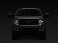 Raxiom 09-14 Ford F-150 G2 Super White LED Halo Projector Headlights- Black Housing- Clear Lens