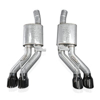 Stainless Works 22-25 Cadillac CT5-V Blackwing Axle Back Exhaust - Black Chrome Tips