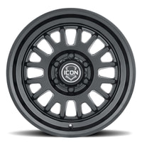 ICON Anza 17x8.5 6x5.5 25mm Offset 5.75in BS 95.1mm Hub Bore Satin Black Wheel
