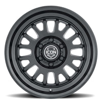 ICON Anza 17x8.5 6x5.5 0mm Offset 4.75in BS 106.1mm Hub Bore Satin Black Wheel
