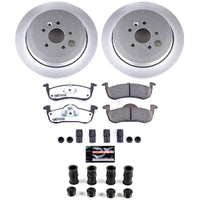 Power Stop 13-19 Lincoln MKT Rear Z36 Coated Truck & Tow Brake Kit