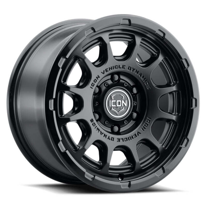 ICON Alloys Rancho 17x8.5 / 6x5.5 / 0mm / 4.75in BS DBL Black Wheel