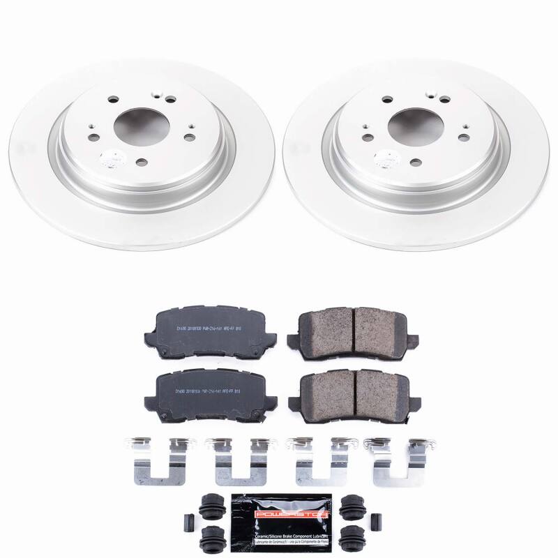 Power Stop 15-20 Acura TLX Rear Z23 Coated Brake Kit