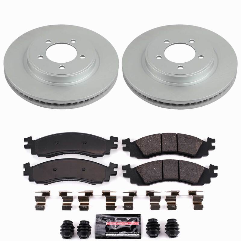 Power Stop 06-10 Ford Explorer Front Z23 Coated Brake Kit