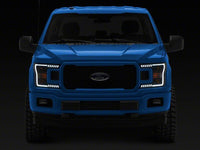 Raxiom 18-20 Ford F-150 LED Halo Surround Headlights with White DRL- Black Housing- Clear Lens