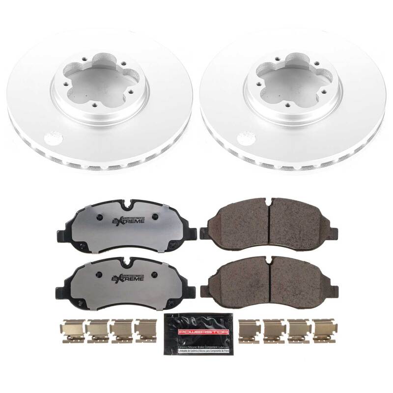 Power Stop 15-19 Ford Transit-150 Front Z36 Coated Truck & Tow Brake Kit