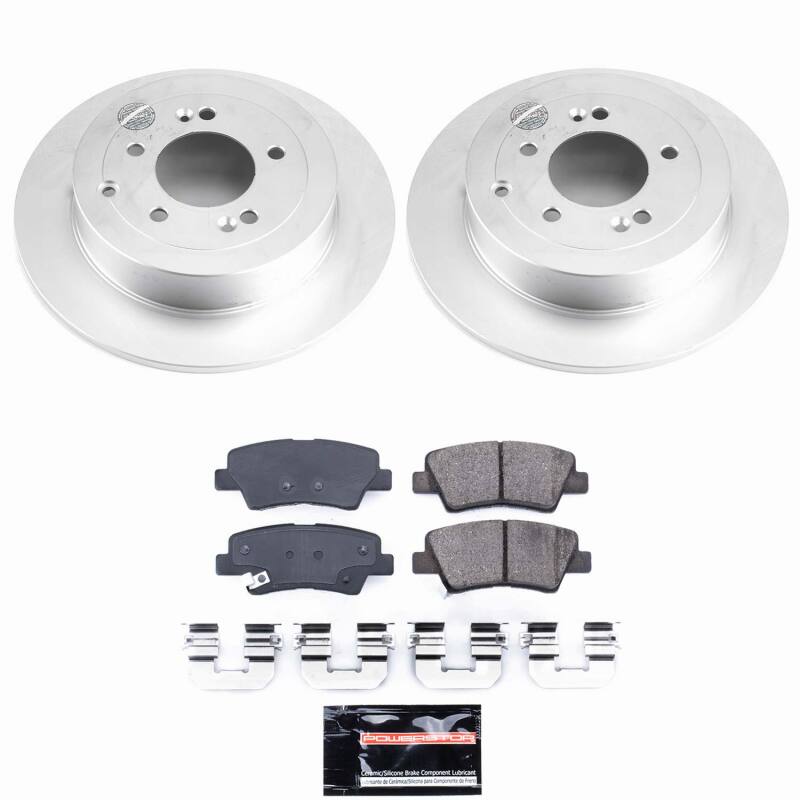 Power Stop 16-18 Hyundai Tucson Rear Z23 Coated Brake Kit