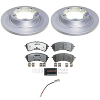 Power Stop 22-24 Ford E-Transit Rear Z36 Coated Truck & Tow Brake Kit