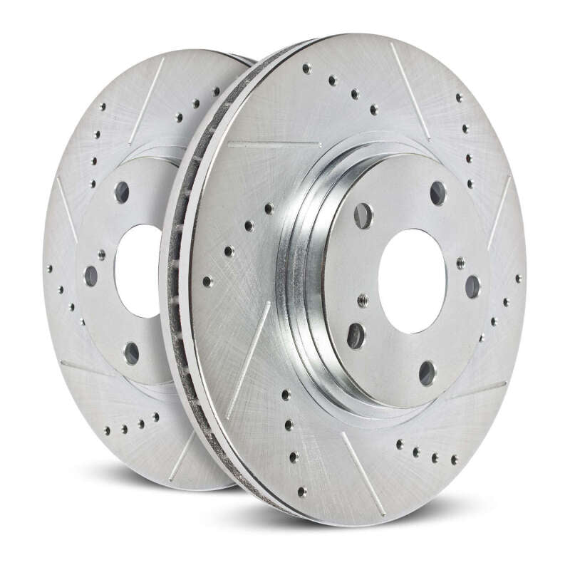 Power Stop 24-26 Toyota Tacoma Front Drilled & Slotted Rotor - Pair