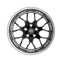 Weld S77 15x8 / 5x4.5 BP / 5.5in. BS 25mm Offset 3.18ID  Black Wheel (Medium Pad) - Non-Beadlock
