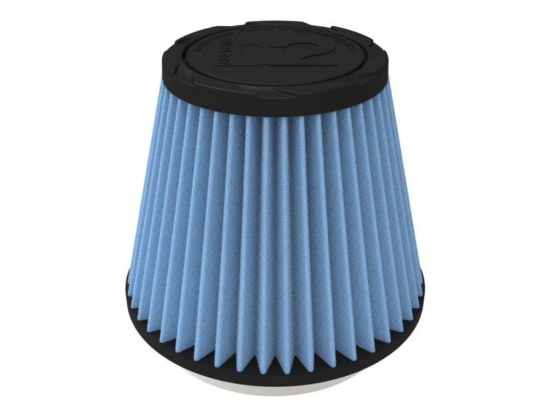 aFe POWER Universal Clamp-On Air Filter w/ D2 Dura-Dry Media - 4in F x 6in B x 4in T x 5in H