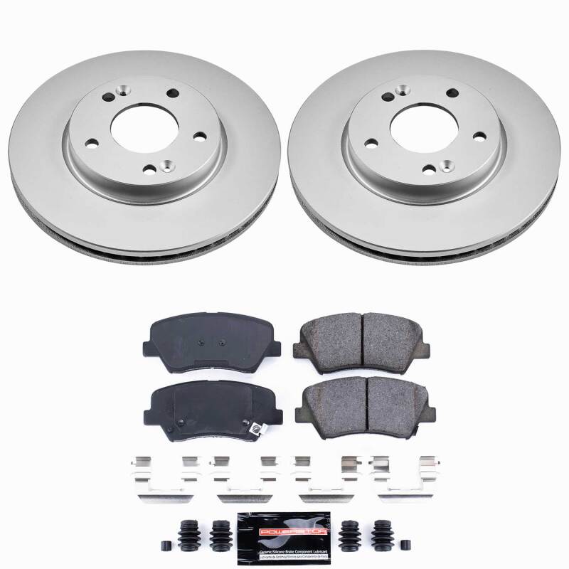 Power Stop 11-16 Hyundai Elantra Front Z23 Coated Brake Kit