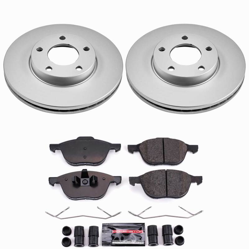 Power Stop 04-13 Mazda 3 Front Z23 Coated Brake Kit