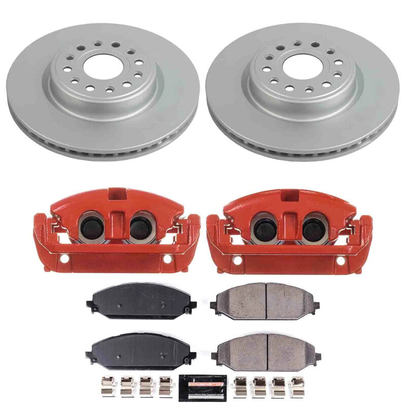 Power Stop 19-24 Ram 1500 Front Z23 Coated Kit w/Powder Coated Calipers