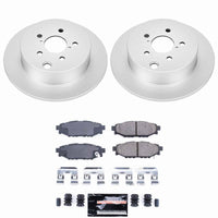 Power Stop 16-23 Subaru Crosstrek Rear Z23 Coated Brake Kit