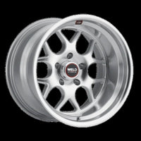Weld Solana 22x12 / 5x127 BP / ET-57 / 78.1mm Bore - Gloss Silver Machined Wheel