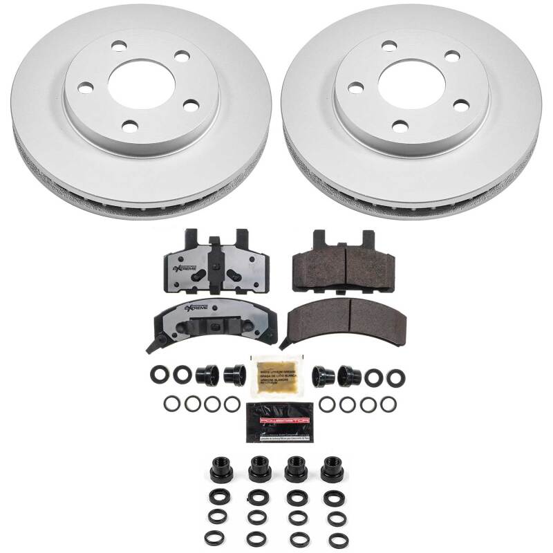 Power Stop 90-93 Cadillac Commercial Chassis Front Z36 Coated Truck & Tow Brake Kit