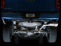 AWE Tuning 0FG 21+ Ford F150 Dual Side Exit Cat-Back Exhaust- 4.5in Chrome Silver Tips