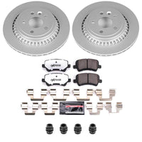 Power Stop 10-17 Volvo XC60 Rear Z36 Coated Truck & Tow Brake Kit