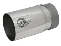 aFe MACH Force-Xp Universal Exhaust Tip 3-1/2 IN Inlet x 4 IN Outlet x 7 IN Polished Right Side Exit