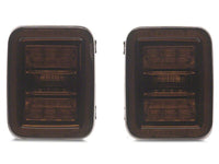 Raxiom 20-26 Jeep Gladiator JT Axial Series LED Tail Lights- Black Housing- Smoked Lens