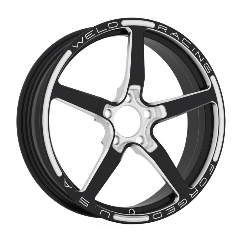 Weld Alumastar 2.0 18x6 / 5x4.5 BP / 3.2in. BS Gloss Black Milled Wheel