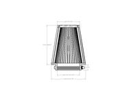 aFe POWER Universal Clamp-On Air Filter w/ D2 Dura-Dry Media - 4in F x 6in B x 4in T x 7in H