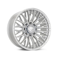 Vossen HFX-6 17x9 - 6x135 - ET0 - Super Deep Face - 87.1 - Silver Polished Wheel