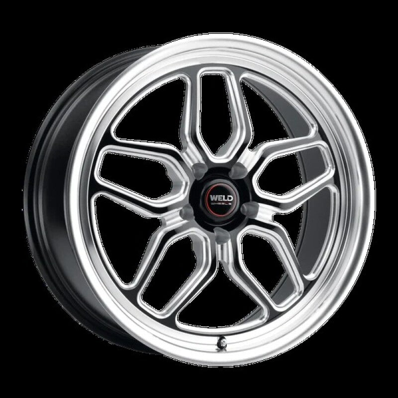Weld S152 20X5 Laguna Drag 5X114.3 ET-38 BS1.66 Gloss Black MIL Dia 78.1