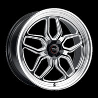 Weld S107 20X8 Laguna 5X127 ET00 BS4.50 Gloss Black MIL Dia 78.1
