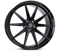 Vossen HFX-2 - 20x10 - ET28 - 5x120.65 - 70.3 - DEEP - GB - GLOSS BLACK