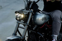 Baja Designs Harley D 82-17 Dyna/ FXR/ Softail DOT LP6 LED Headlight Kit DRL - Amber