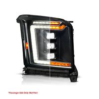 ANZO 15-20 GMC Yukon (Incl XL - Factory Halogen Models) Full LED Proj Headlights Black - Pass. Side