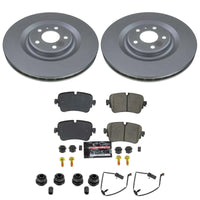 Power Stop 19-20 Audi A8 Quattro Rear Z23 Coated Brake Kit
