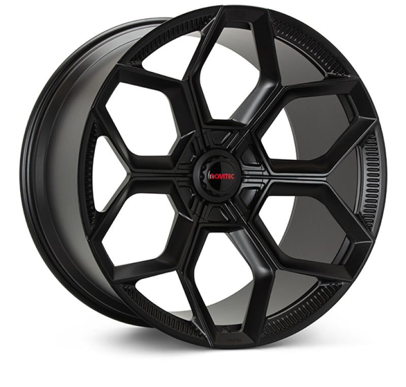 Vossen x Novitec NL5-5L 19x8.5in - 5x112 BP - ET22 - Satin Black Lamborghini Huracan Front Wheel