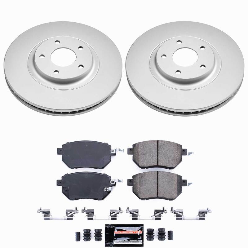 Power Stop 03-05 Infiniti FX35 Front Z23 Coated Brake Kit