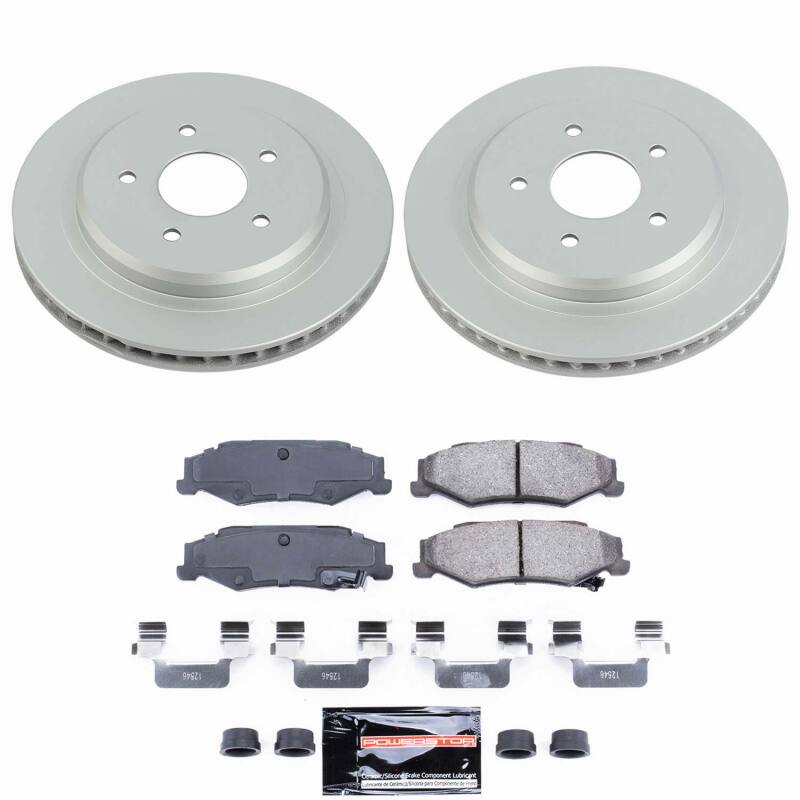 Power Stop 04-09 Cadillac XLR Rear Z23 Coated Brake Kit